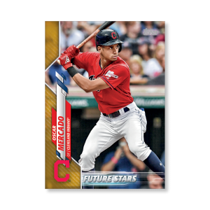 Oscar Mercado 2020 Topps Series 1 Base Card Poster Gold Ed. # to 1- artbble-pos-20tbb1-1486-gold-s