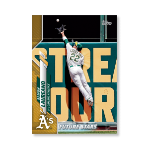 Ramon Laureano 2020 Topps Series 1 Base Card Poster Gold Ed. # to 1- artbble-pos-20tbb1-1491-gold-s