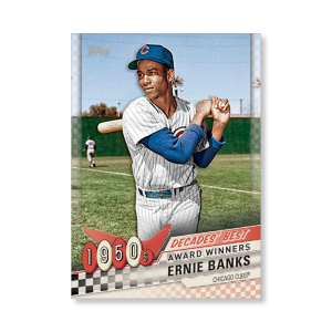 Ernie Banks 2020 Topps Series 1 Decades Best 1950 Poster # to 99- artbble-pos-20tbb1-3002-s
