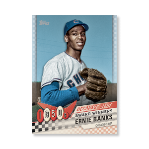 Ernie Banks 2020 Topps Series 1 Decades Best 1950 Poster # to 99- artbble-pos-20tbb1-3003-s