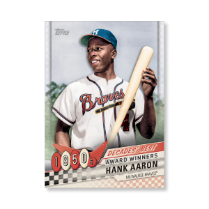 Hank Aaron 2020 Topps Series 1 Decades Best 1950 Poster # to 99- artbble-pos-20tbb1-3004-s