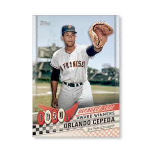 Orlando Cepeda 2020 Topps Series 1 Decades Best 1950 Poster # to 99- artbble-pos-20tbb1-3008-s