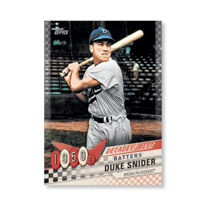 Duke Snider 2020 Topps Series 1 Decades Best 1950 Poster # to 99- artbble-pos-20tbb1-3013-s