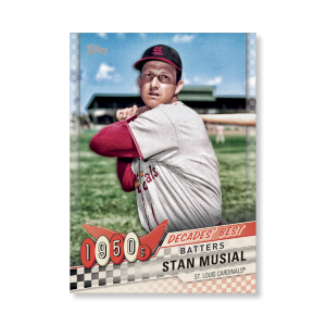 Stan Musial 2020 Topps Series 1 Decades Best 1950 Poster # to 99- artbble-pos-20tbb1-3015-s