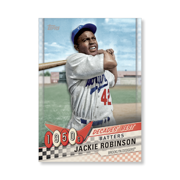 Jackie Robinson 2020 Topps Series 1 Decades Best 1950 Poster # to 99- artbble-pos-20tbb1-3016-s