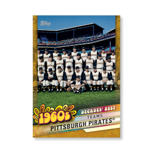 Pittsburgh Pirates 2020 Topps Series 1 Decades Best 1960 Poster Gold Ed. # to 1- artbble-pos-20tbb1-3021-gold-s