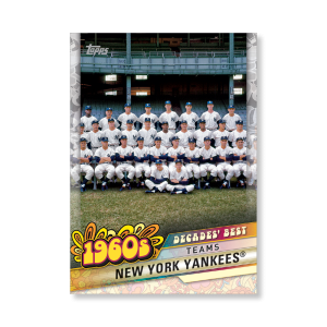 New York Yankees 2020 Topps Series 1 Decades Best 1960 Poster # to 99- artbble-pos-20tbb1-3022-s