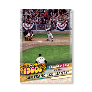 San Francisco Giants 2020 Topps Series 1 Decades Best 1960 Poster # to 99- artbble-pos-20tbb1-3023-s