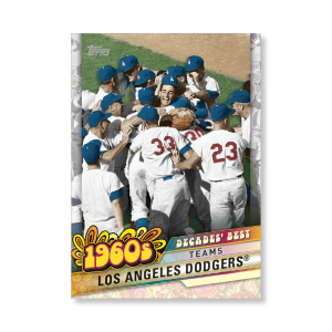 Los Angeles Dodgers 2020 Topps Series 1 Decades Best 1960 Poster # to 99- artbble-pos-20tbb1-3024-s