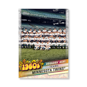 Minnesota Twins 2020 Topps Series 1 Decades Best 1960 Poster # to 99- artbble-pos-20tbb1-3026-s