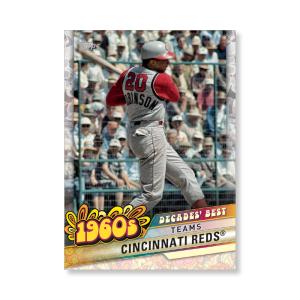 Cincinnati Reds 2020 Topps Series 1 Decades Best 1960 Poster # to 99- artbble-pos-20tbb1-3028-s
