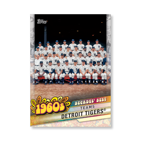 Detroit Tigers 2020 Topps Series 1 Decades Best 1960 Poster # to 99- artbble-pos-20tbb1-3029-s