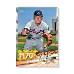Phil Niekro 2020 Topps Series 1 Decades Best 1970 Poster # to 99- artbble-pos-20tbb1-3040-s