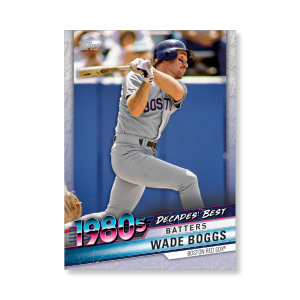 Wade Boggs 2020 Topps Series 1 Decades Best 1980 Poster # to 99- artbble-pos-20tbb1-3041-s