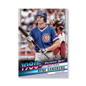 Ryne Sandberg 2020 Topps Series 1 Decades Best 1980 Poster # to 99- artbble-pos-20tbb1-3043-s