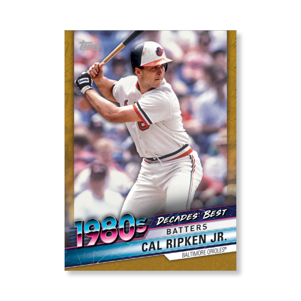 Cal Ripken Jr. 2020 Topps Series 1 Decades Best 1980 Poster Gold Ed. # to 1- artbble-pos-20tbb1-3044-gold-s