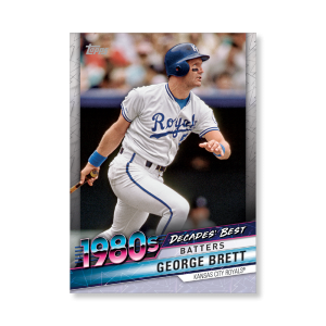 George Brett 2020 Topps Series 1 Decades Best 1980 Poster # to 99- artbble-pos-20tbb1-3048-s