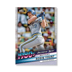 Robin Yount 2020 Topps Series 1 Decades Best 1980 Poster # to 99- artbble-pos-20tbb1-3049-s