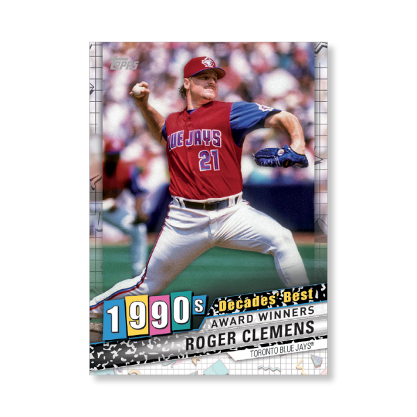 Roger Clemens 2020 Topps Series 1 Decades Best 1990 Poster # to 99- artbble-pos-20tbb1-3056-s