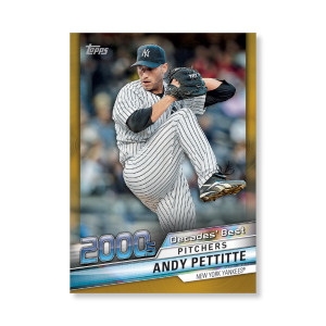 Andy Pettitte 2020 Topps Series 1 Decades Best 2000 Poster Gold Ed. # to 1- artbble-pos-20tbb1-3063-gold-s