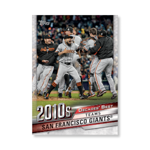 San Francisco Giants Topps Series 1 Decades Best 2010 Poster # to 99- artbble-pos-20tbb1-3077-s
