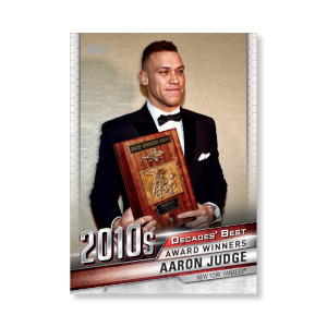 Aaron Judge 2020 Topps Series 1 Decades Best 2010 Poster # to 99- artbble-pos-20tbb1-3090-s
