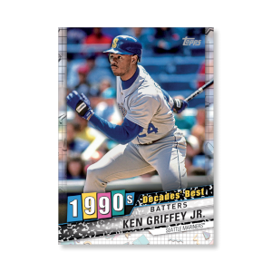 Ken Griffey Jr. 2020 Topps Series 1 Decades Best 1990 Poster # to 99- artbble-pos-20tbb1-3091-s