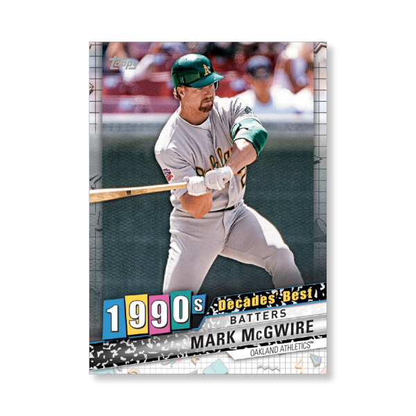 Mark McGwire 2020 Topps Series 1 Decades Best 1990 Poster # to 99- artbble-pos-20tbb1-3094-s