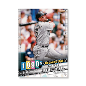 Jeff Bagwell 2020 Topps Series 1 Decades Best 1990 Poster # to 99- artbble-pos-20tbb1-3095-s