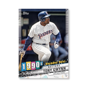 Tony Gwynn 2020 Topps Series 1 Decades Best 1990 Poster # to 99- artbble-pos-20tbb1-3096-s