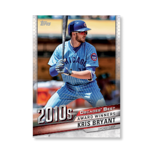 Kris Bryant 2020 Topps Series 1 Decades Best 2010 Poster # to 99- artbble-pos-20tbb1-3990-s