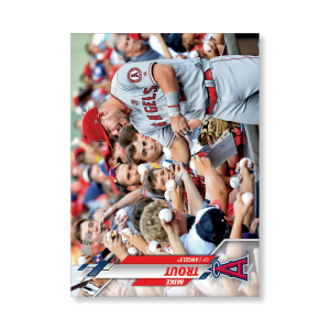 Mike Trout 2020 Topps Series 1 Base Card Short Prints Poster # to 99- artbble-pos-20tbb1-7002-s