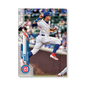 Javier Baez 2020 Topps Series 1 Base Card Short Prints Poster # to 99- artbble-pos-20tbb1-7005-s