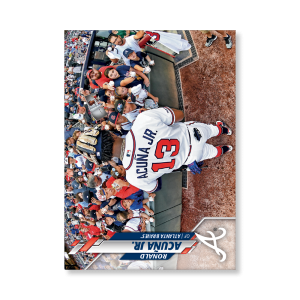 Ronald Acuña Jr. 2020 Topps Series 1 Base Card Short Prints Poster # to 99- artbble-pos-20tbb1-7006-s