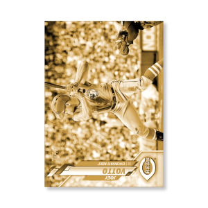 Joey Votto 2020 Topps Series 1 Base Card Short Prints Poster Gold Ed. # to 1- artbble-pos-20tbb1-7014-gold-s