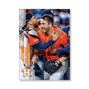 Justin Verlander 2020 Topps Series 1 Base Card Short Prints Poster # to 99- artbble-pos-20tbb1-7020-s