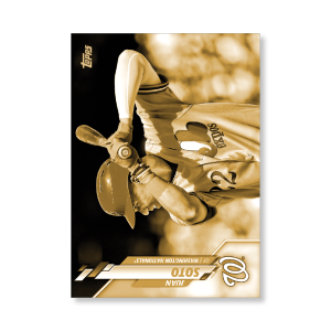 Juan Soto 2020 Topps Series 1 Base Card Short Prints Poster Gold Ed. # to 1- artbble-pos-20tbb1-7041-gold-s