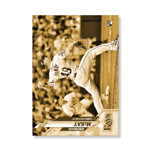 Brendan McKay 2020 Topps Series 1 Base Card Short Prints Poster Gold Ed. # to 1- artbble-pos-20tbb1-7050-gold-s