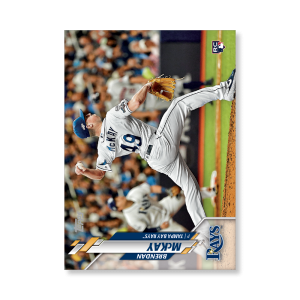 Brendan McKay 2020 Topps Series 1 Base Card Short Prints Poster # to 99- artbble-pos-20tbb1-7050-s