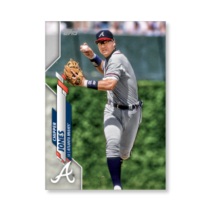 Chipper Jones 2020 Topps Series 1 Base Card Short Prints Poster # to 99- artbble-pos-20tbb1-7054-s