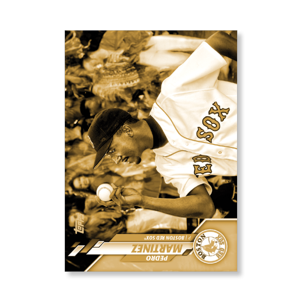 Pedro Martinez 2020 Topps Series 1 Base Card Short Prints Poster Gold Ed. # to 1- artbble-pos-20tbb1-7056-gold-s