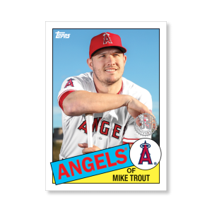 Mike Trout 2020 Topps Series 1 1985 Topps Baseball Poster # to 99- artbble-pos-20tbb1-7501-s