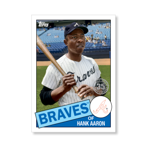 Hank Aaron 2020 Topps Series 1 1985 Topps Baseball Poster # to 99- artbble-pos-20tbb1-7505-s
