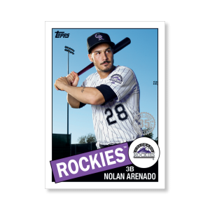 Nolan Arenado 2020 Topps Series 1 1985 Topps Baseball Poster # to 99- artbble-pos-20tbb1-7535-s