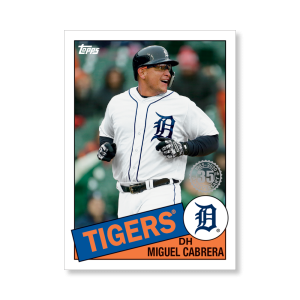 Miguel Cabrera 2020 Topps Series 1 1985 Topps Baseball Poster # to 99- artbble-pos-20tbb1-7537-s