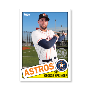George Springer 2020 Topps Series 1 1985 Topps Baseball Poster # to 99- artbble-pos-20tbb1-7538-s
