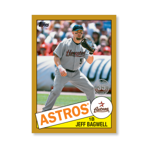 Jeff Bagwell 2020 Topps Series 1 1985 Topps Baseball Poster Gold Ed. # to 1- artbble-pos-20tbb1-7540-gold-s