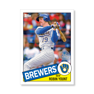 Robin Yount 2020 Topps Series 1 1985 Topps Baseball Poster # to 99- artbble-pos-20tbb1-7550-s