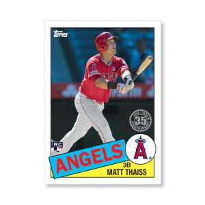 Matt Thaiss 2020 Topps Series 1 1985 Topps Baseball Poster # to 99- artbble-pos-20tbb1-7556-s
