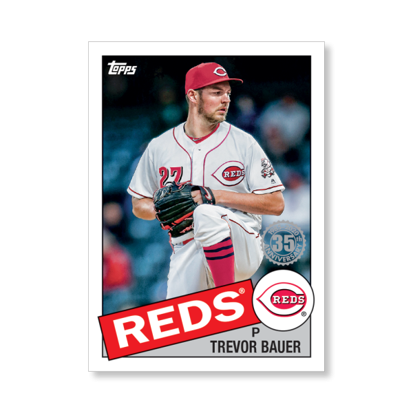 Trevor Bauer 2020 Topps Series 1 1985 Topps Baseball Poster # to 99- artbble-pos-20tbb1-7559-s